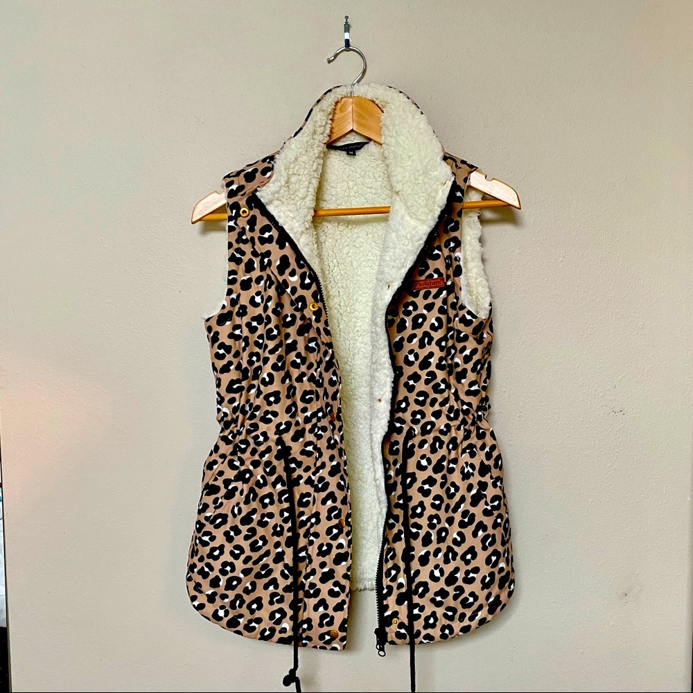 Simply Southern Animal Print Vest Size Medium NWOT